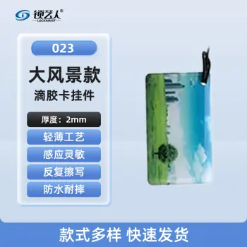 ID卡通智能卡 滴胶卡 门禁卡批发智能卡扣异型卡扣ID门禁卡批发/大风景-023