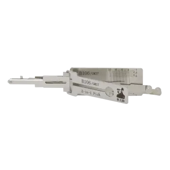 李志勤-B106/GM37凯迪拉克汽车锁读齿开启二合一工具-平铣 李氏二合一