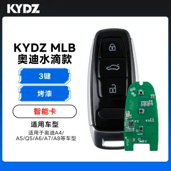 KYDZ-MLB奥迪水滴款智能卡-3键-烤漆 A4 A5 Q5 A6 A7 A8