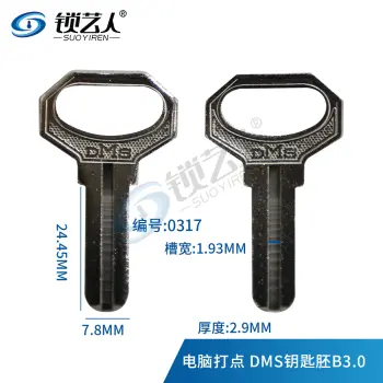 外装门锁 电脑打点 DMS钥匙胚B3.0  0317