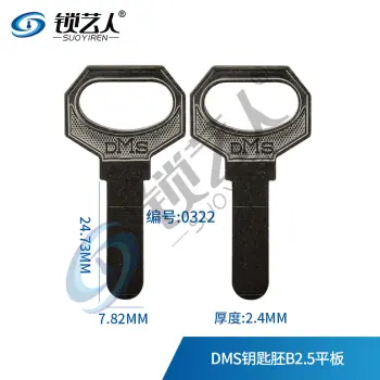外装门锁 电脑打点 DMS钥匙胚B2.5平板  0322